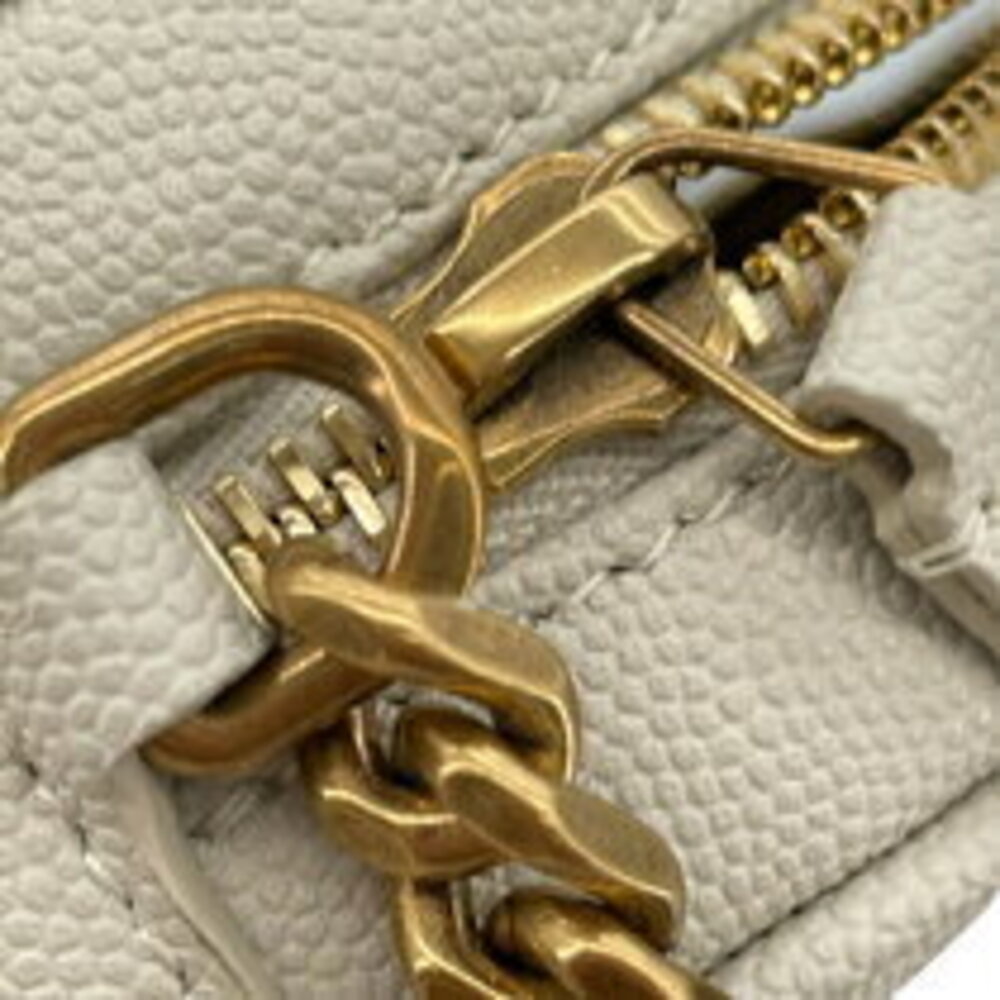 Saint Laurent Vinyl Chain Shoulder Bag White Leather - Picture 8 of 8